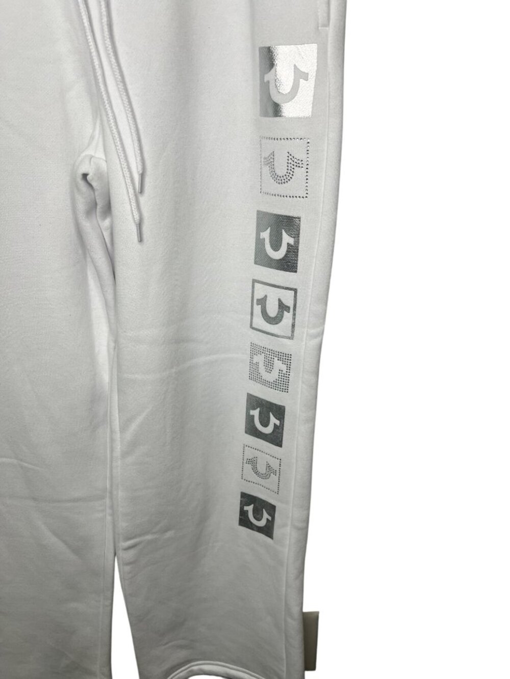True Religion Womens Crystal Box White Sweatpants Size Medium - Picture 14 of 16